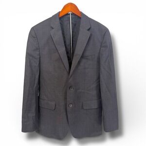HUGO BOSS Blazer Men's 38R Wool Classic Fit Suit Jacket Gray‎ **FLAW**